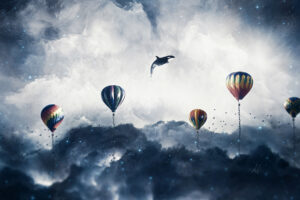 Surreal Hot Air Balloons 4K617089687